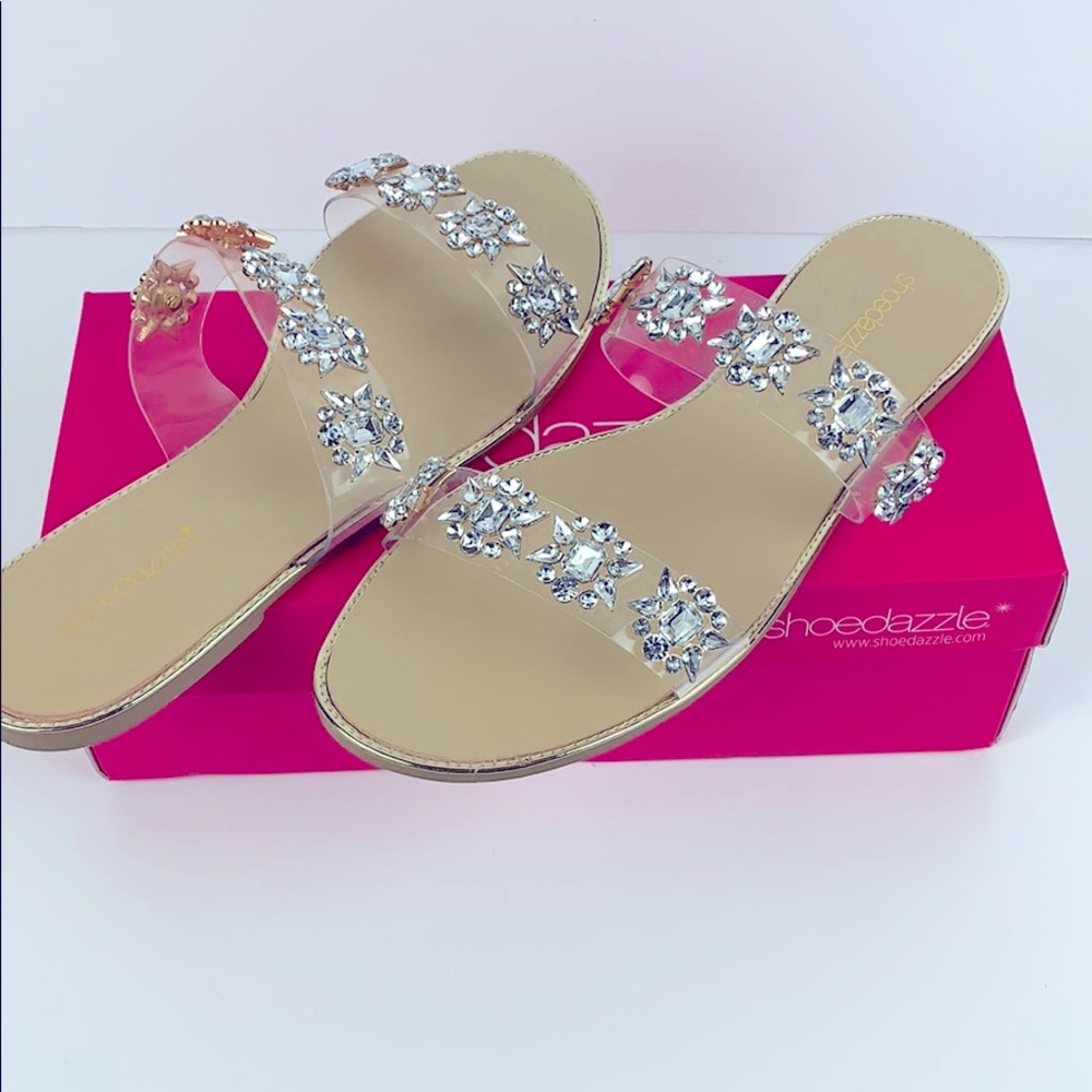 Double strapped Jeweled sandals 💎